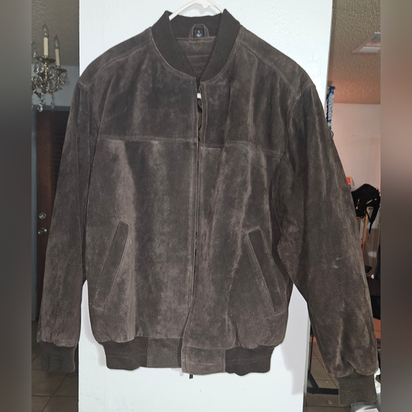 John Ashford Other - Vintage John Ashford brown suede leather bomber coat
